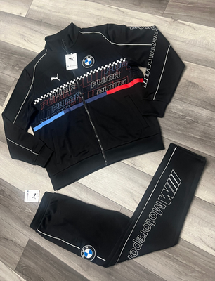 NWT Puma BMW Motorsports Men's Tracksuit Black SDS Jacket XL +