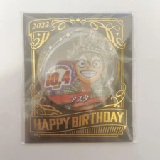 Black Clover Asta Birthday Can Badge Black Bulls Jump Shop 2022 Used