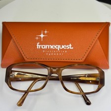 VTG ELIZABETH ARDEN EA 5168-1 Brown Bone Womens Oval Eyeglasses FRAMES ONLY