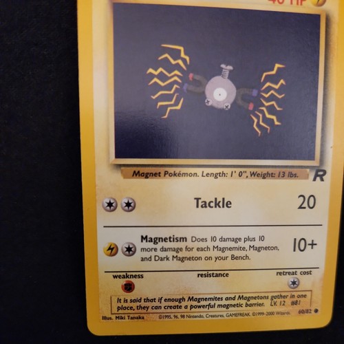 Pokémon TCG Magnemite Team Rocket 60 Regular Unlimited Common - Picture 5 of 5