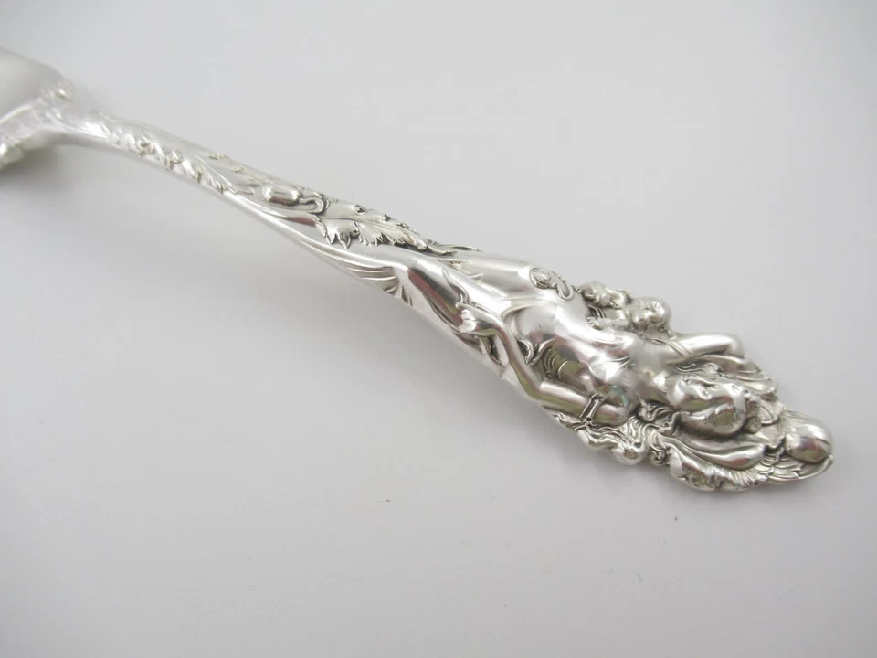 Tenedor de cena desarmado Reed & Barton Love cubiertos de plata de ley 7-3/4" Foto 2 de 4