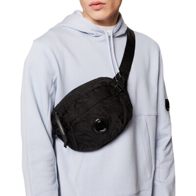 CP COMPANY Nylon B Crossbody Pack bag BLACK UK