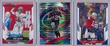 TOM BRADY 3pc - 2021 SPECTRA Celestial Prizm /99 & SCORE #12 and #288