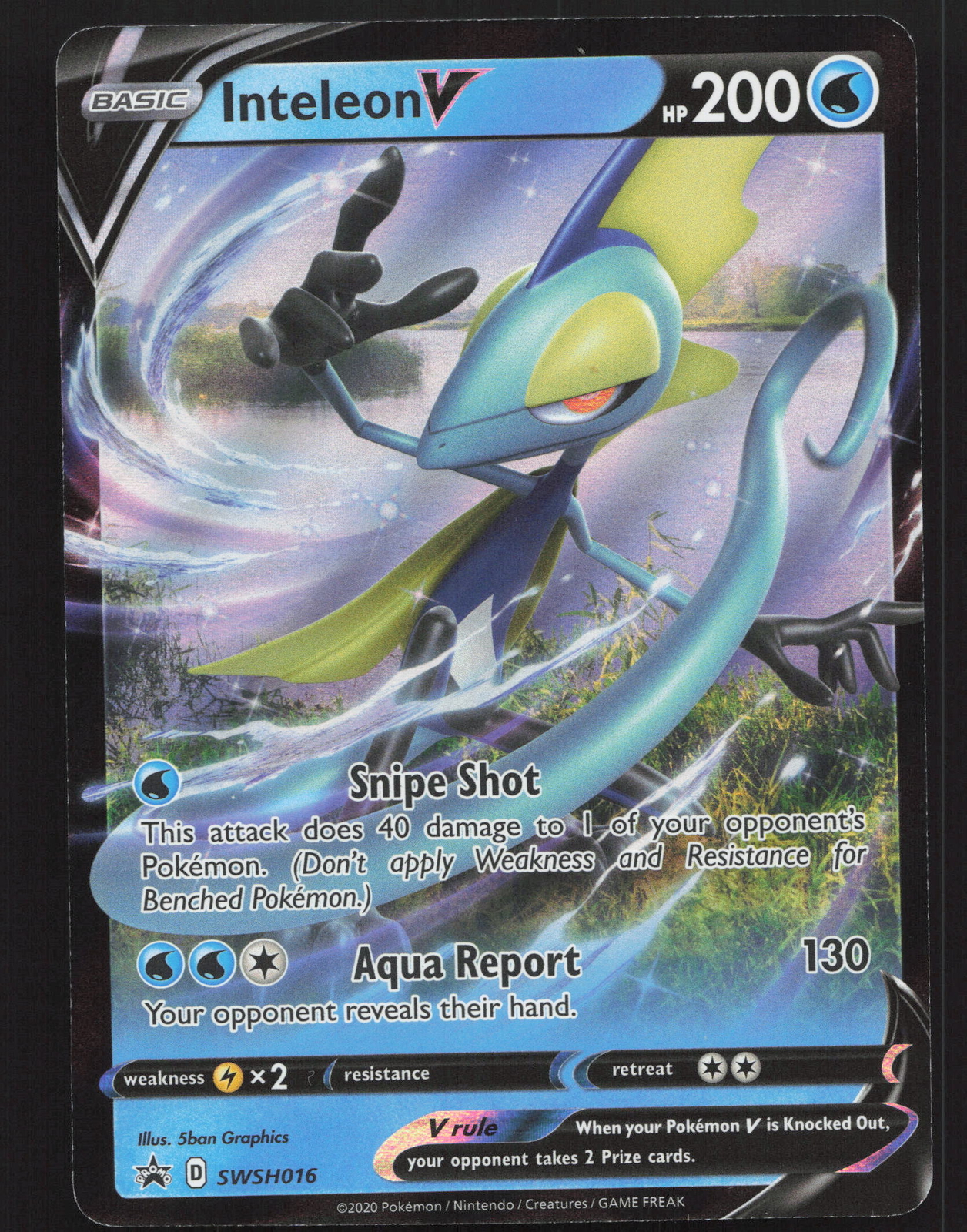 Inteleon V SWSH016 Promo Pokemon SWSH: Sword & Shield Promo Cards NM