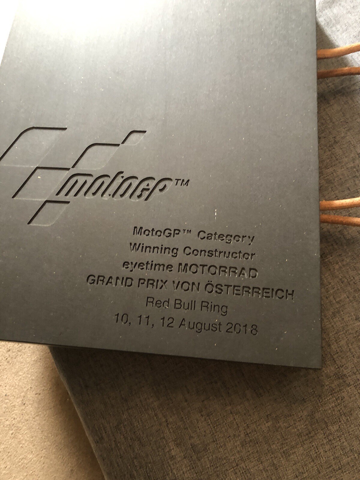 Very Rare Moto GP Winning Construtors Presentation Box