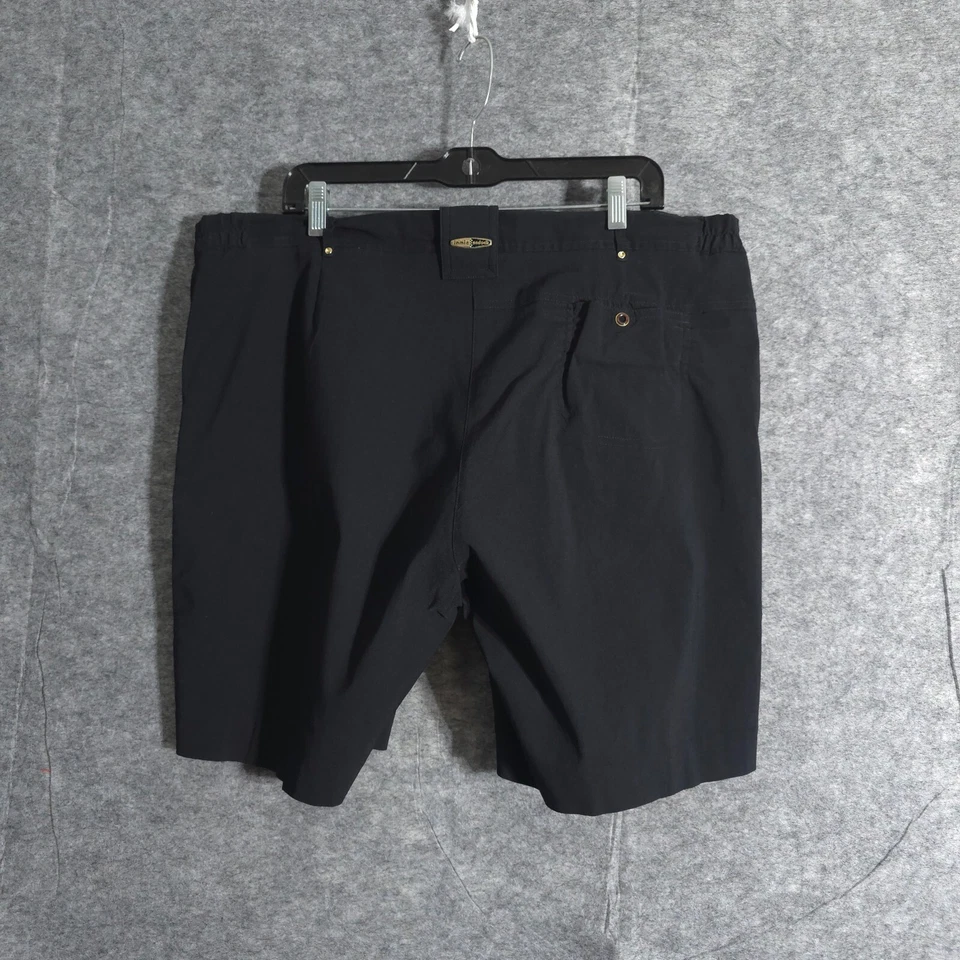 Jamie Sadock Shorts Womens Size 18 Black Bermuda Golf Solid Nylon Pockets Zipper - Image 3 of 4