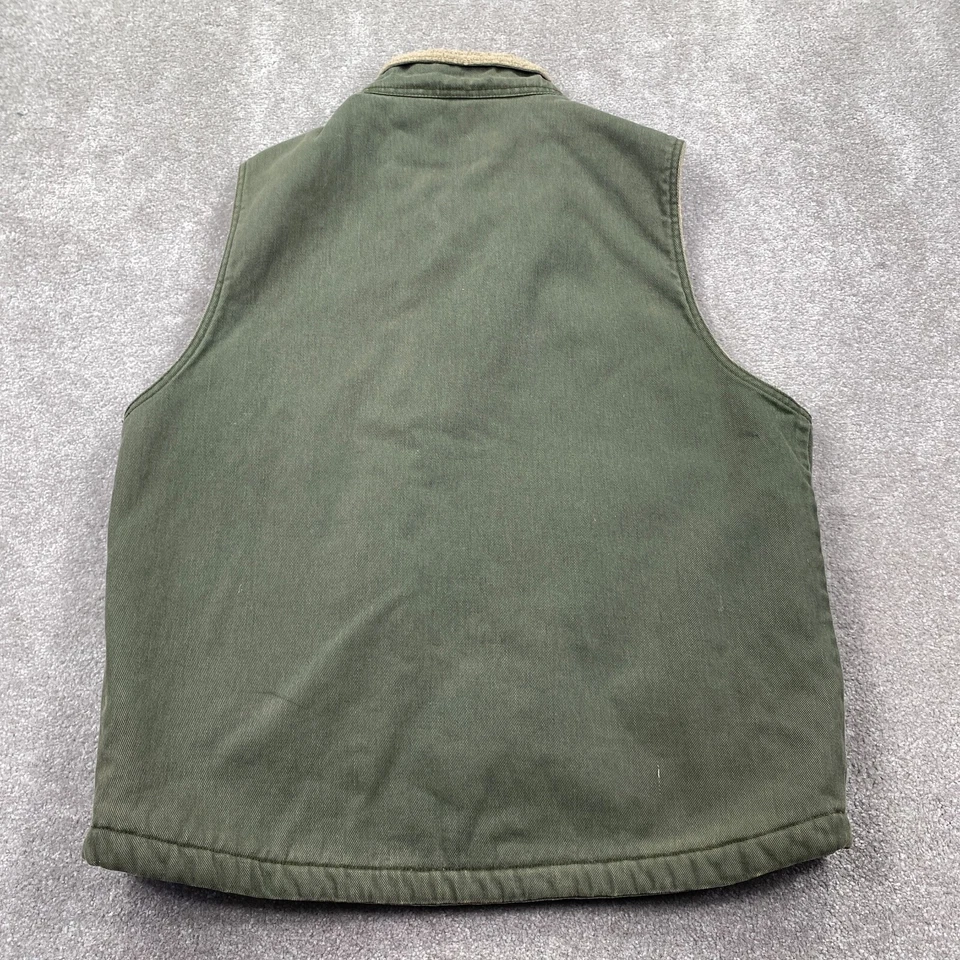 Wolverine Chaleco de Lona Forrado Sherpa con Cremallera Completa Para Hombre Talla L Verde Ejército Tostado Foto 2 de 4