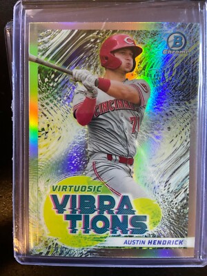 2022 Bowman Chrome Austin Hendrick  Virtuos Vibrations Refractor Insert B1