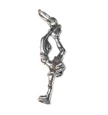 STERLING SILVER CHARM Sports Figure Skating Skate ICE SKATER