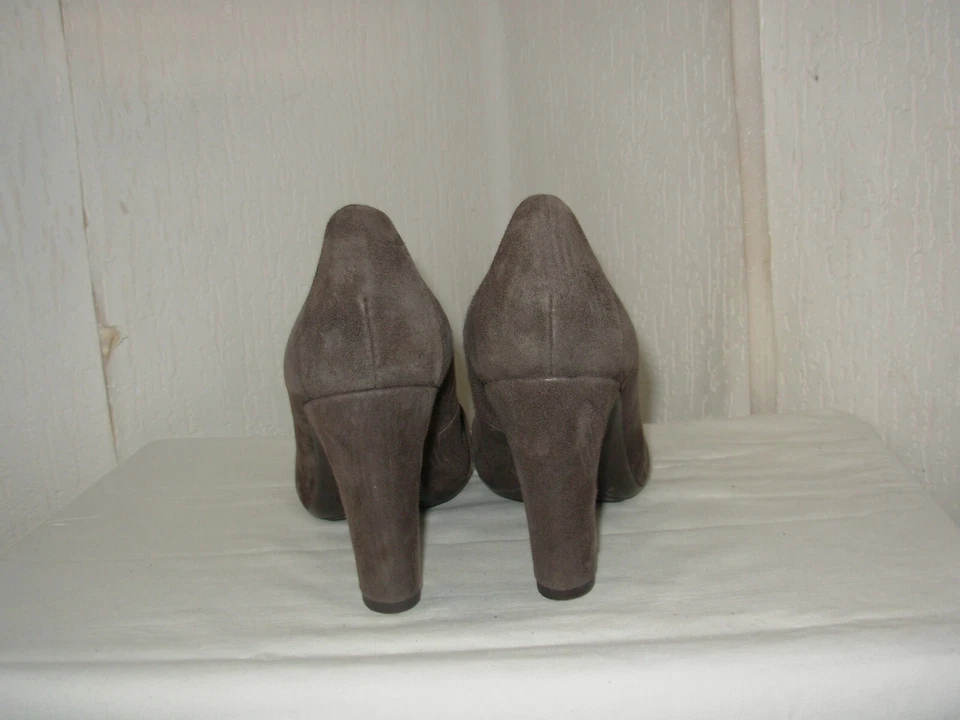 UNISA Zapatos De Tacón Talla 36 (Calza Grande) Ante Marrón - Imagen 4 de 4