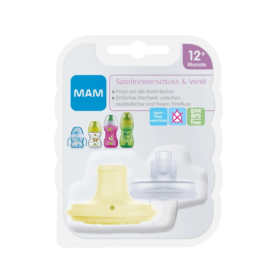 MAM Sporttrinkverschluss und Ventil für Learn to Drink Cups -Sports Cup Flaschen