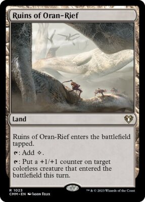 1x Ruins of Oran-Rief NM Eng MTG - Commander Masters