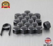 20 Car Bolts Alloy Wheel Nuts Covers 17mm Black For Smart Fortwo Coupe