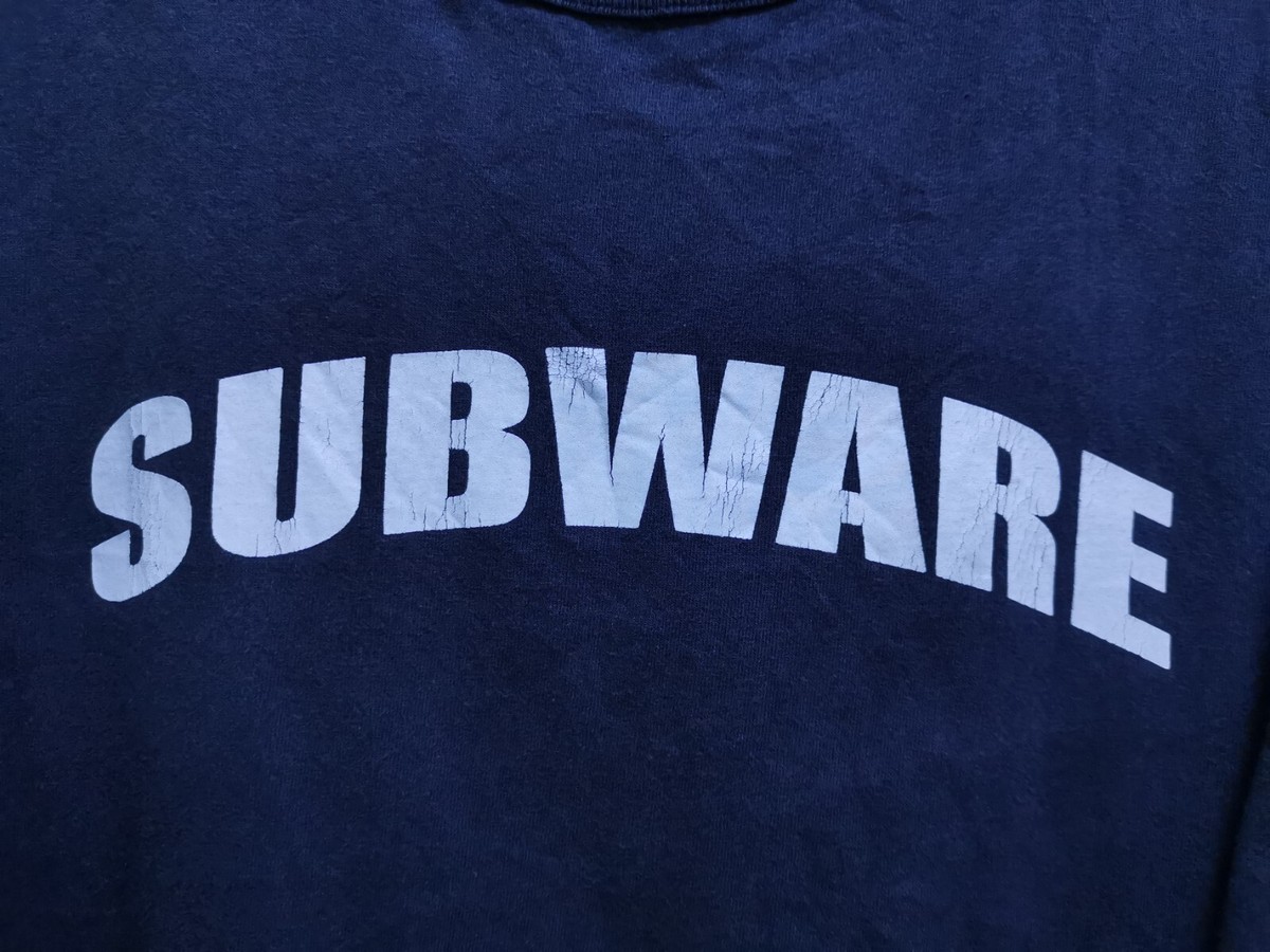 VINTAGE SUBWARE X CHAMPION BIG LOGO T SHIRT XXL graffiti