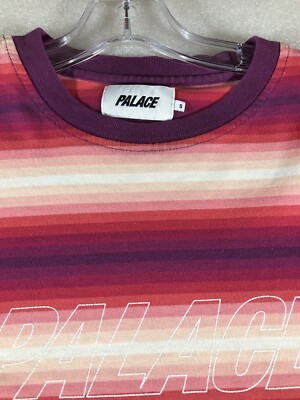 PALACE SKATEBOARDS FW16 Fader STRIPE LONG SLEEVE LS TEE sz Small
