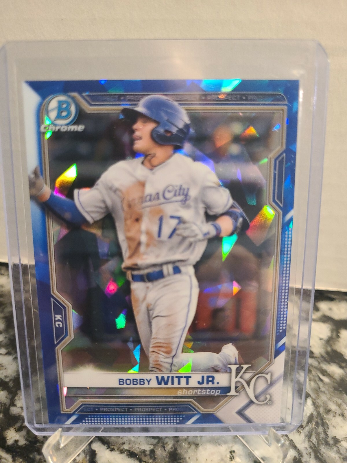 2021 Bowman Chrome Sapphire Bobby Witt Jr Prospect #BCP-1 Royals S559
