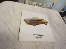 Vintage 1965 Plymouth Barracuda Oem Dealer New Car Sales Brochure Brown Macomb