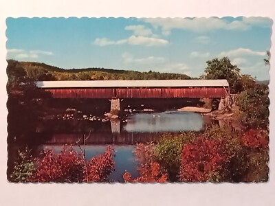 The Blair Covered Bridge Crossing The Pemigewassett River Near Campton Postcard 