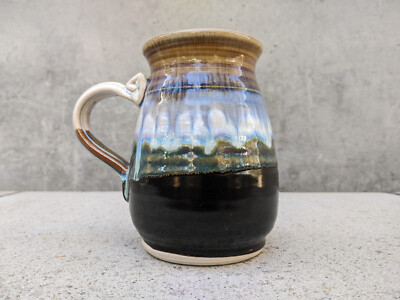 OOAK  Absolutely Gorgeous Handcrafted Initialed Ceramic Coffee Tea Mug Cup 23 Oz