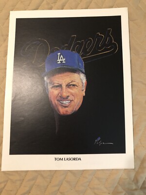 Los Angeles LA Dodgers Union 76 Oil Co. 1982 Tommy Lasorda Photo Volpe
