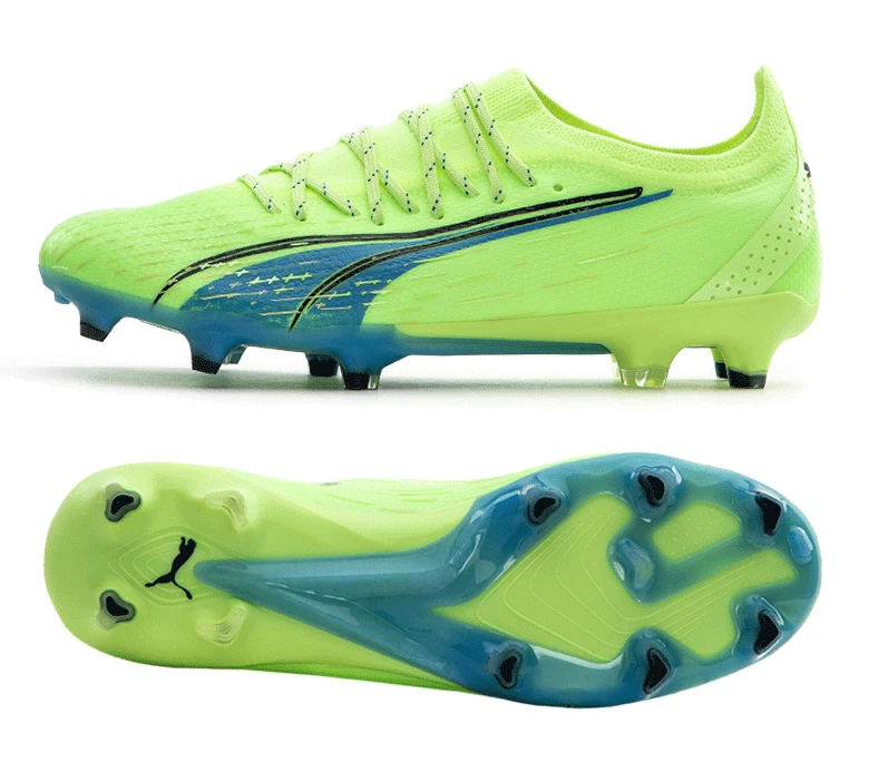 Puma Ultra Ultimate FG AG Soccer Shoes Football Cleats Spikes Boots Green