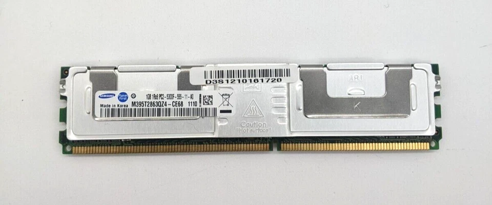 Lote de 4 Memorias de Servidor SAMSUNG 1GB PC2-5300F M395T2863QZ4-CE68 Foto 3 de 3