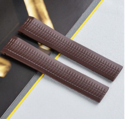 Soft Rubber Watch Band Waterproof Silicone Strap 21 Fits Patek Philippe Aquanaut
