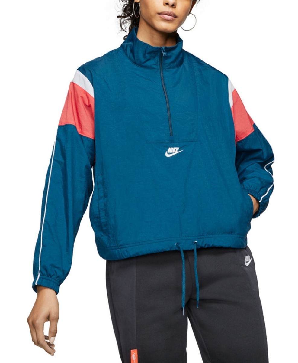 Nike Women's Sportswear Heritage Woven Jacket XL Valerian Blue