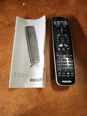 Philips SRP5107/27 3D 7-in-1 Universal Remote Control DVR HD LED W/ Manual 