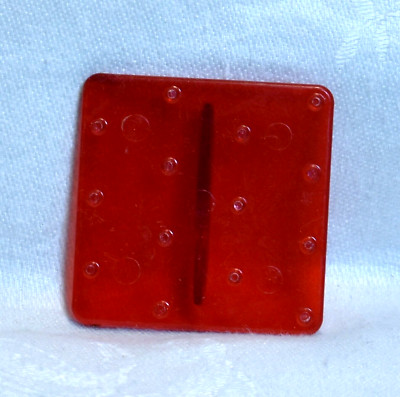 Vintage Aunt Chick's Red Plastic Piercer - Square w/ 14 Piercers Pies Crackers