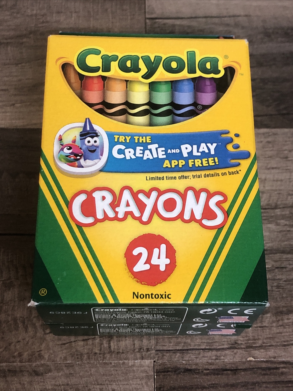 Crayola Crayons 24 Pack Lot Of 2 (2Pack) Nontoxic 48 Total Crayons