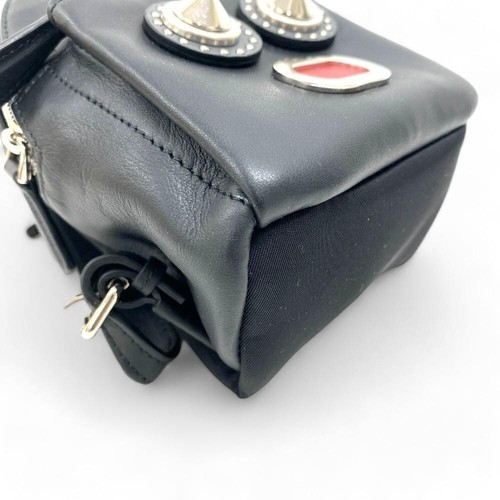 Fendi 7AR507 Nylon Leather Bugs Bag with Charm for Women Very Rare Price - Picture 5 of 12