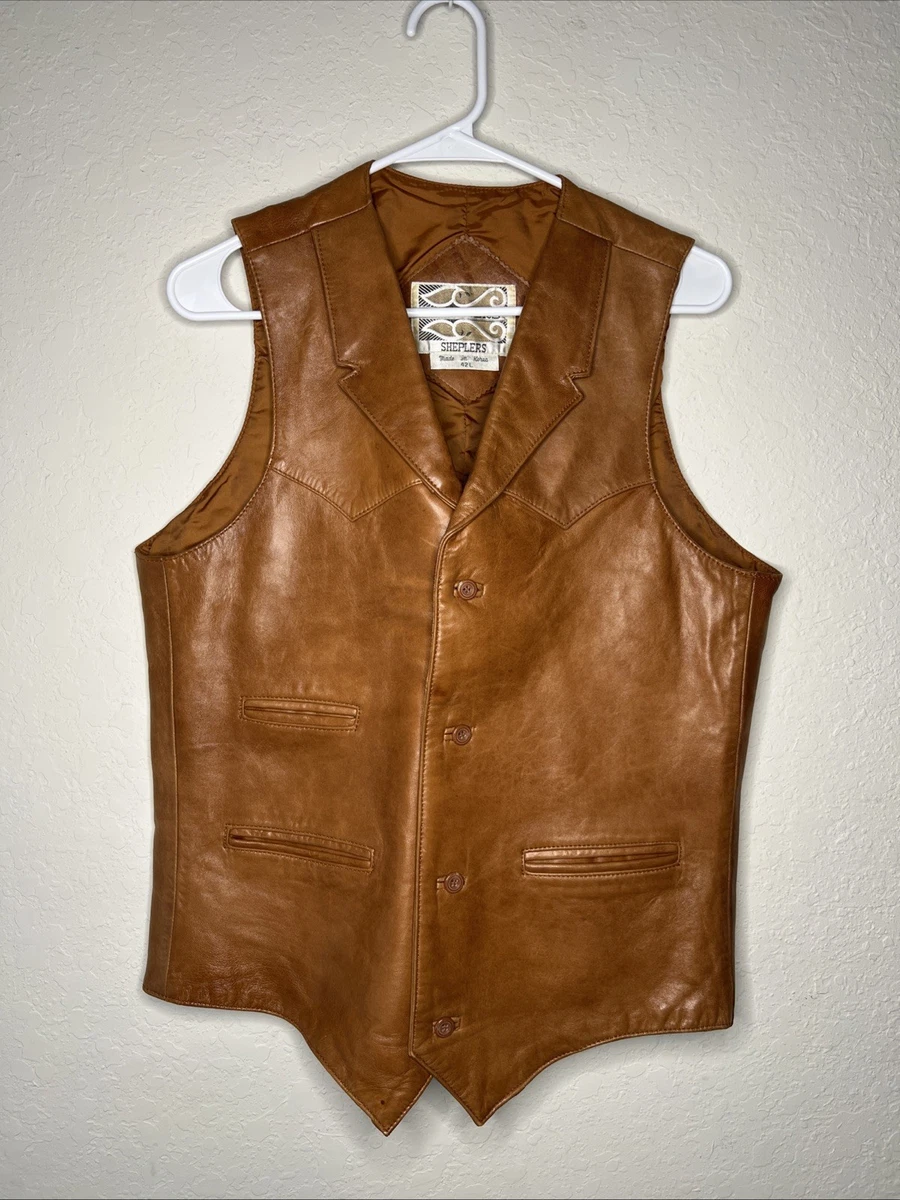 Leather 1970s Vintage Vests for Men for sale | eBay