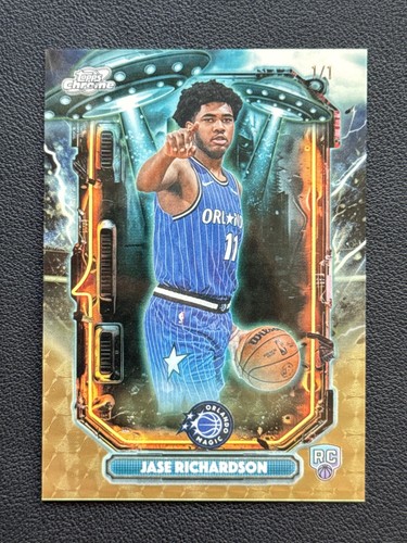 2025-26 Topps Chrome Cosmic Rookie 1/1 Superfractor Jase Richardson ET-24