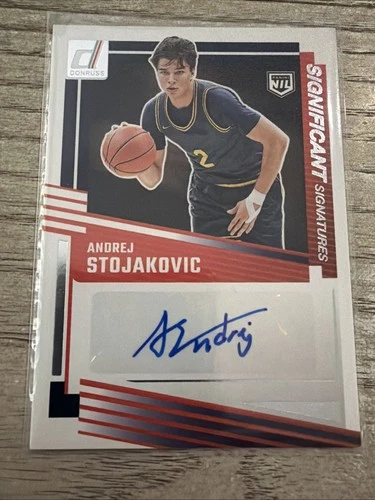 2025 Donruss Optic Significant Signatures Andrej Stojakovic