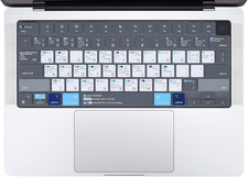 Macos Shortcut Keyboard Cover for Macbook Pro 14 16 Inch M4 M3 M2, Macbook Air 1