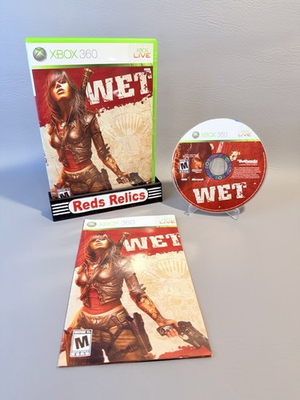 #ad Wet Microsoft Xbox 360 2009 CIB Near Mint Disc Very Good Refurbished $44.95