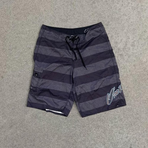 O'Neill Striped Board Shorts Grey Black