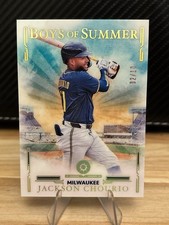 Panini 2025 Boys of Summer Jackson Chourio #7 Holo Gold /10 Milwaukee