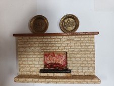 Vintage 1950's dolls house decorative brass plate