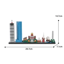 Compatible Boston Skyline City Skyline Architecture 455 Building Toys