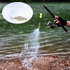 Hand Casting Bait Fishing Net 10 Mesh Nylon