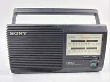 Vintage Sony ICF-24 FM/AM 2 Band Portable Radio- Tested And Works FREE SHIPPING