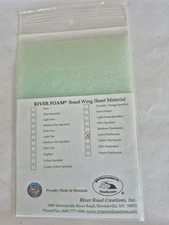 RIVER ROAD  WING SHEET  Material,  Green pearlescent , Fly tying