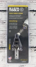 Klein Tools 85091 Power Conduit Reamer for 1/2" 3/4" & 1" Conduit - Brand New