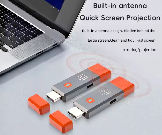 4K Wireless HDMI Display-Adapter, Transmitter and Receiver, Drahtlos - Bild 3 von 4