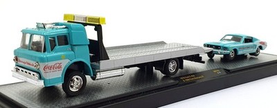 Castline M2 Machines Maßstab 1:64 UNTY01 - 1970 Ford C-950 & Mustang GT türkis
