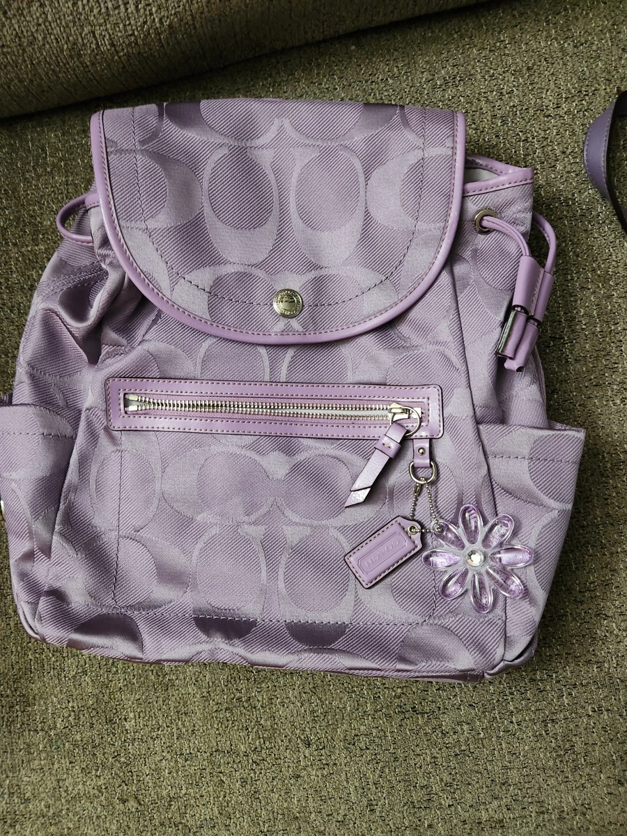 cheetah coach backpack Coach Outlet Mini Court Backpack In Signature Canvas With Leopard Print