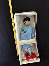 Indian Costume Doll Blue Silver Saree in Box 1985