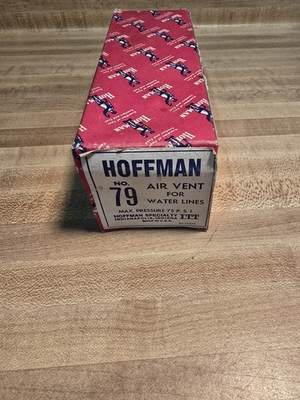 #ad #ad HOFFMAN No. 79 Air Vent For Water Lines Max. Pressure is 75psi NOS $135.50